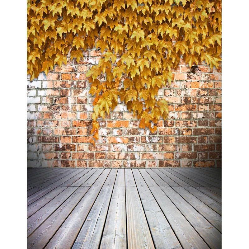 LIFE MAGIC BOX  Photography Backdrop Brick Wall Leaves Baby  Ideas Studio Background S-2613