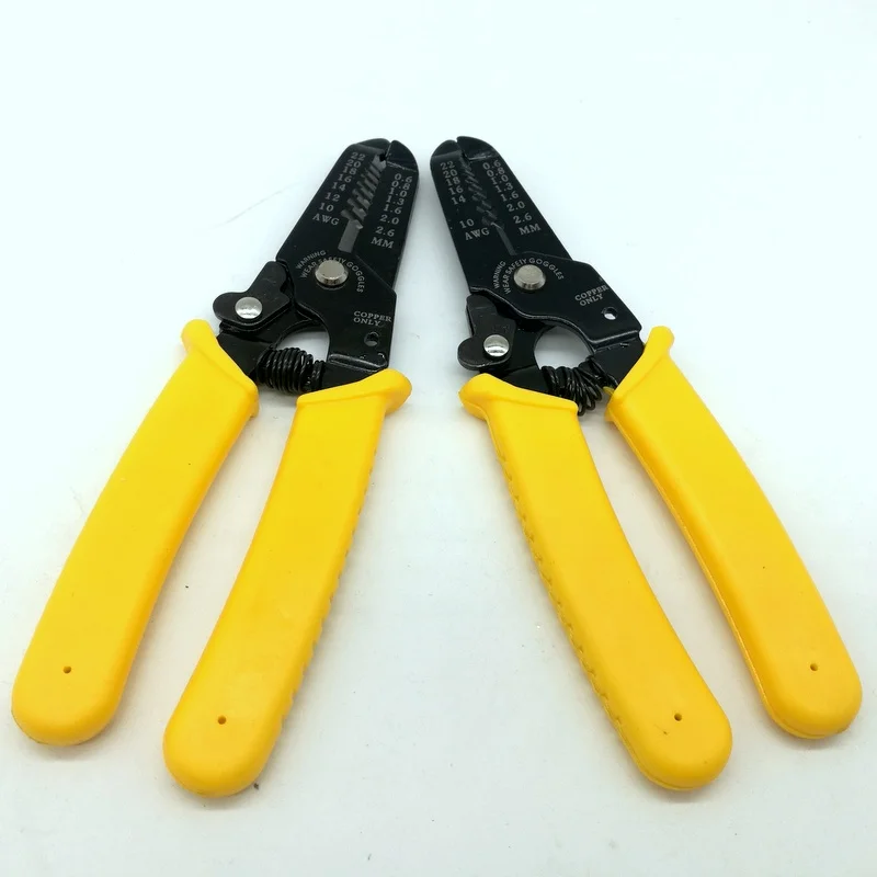 Multi-purpose Precision Wire Stripper Pliers AWG22-10 Cable Wire Stripping Cutter Hand Tools Automatic Wire Stripper 0.6-2.6MM