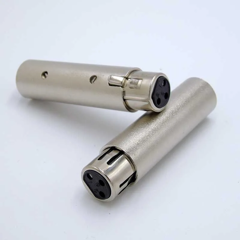 Adaptador de micrófono de Audio, conector XLR hembra a xlr macho, 3 pines, alta calidad, 2 unidades por lote