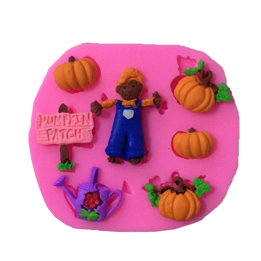 Halloween Cube Tray Silicone Molds Muffin Cup Cake Pudding Jelly Chocolate Mold Kitchen Baking Cake Tools