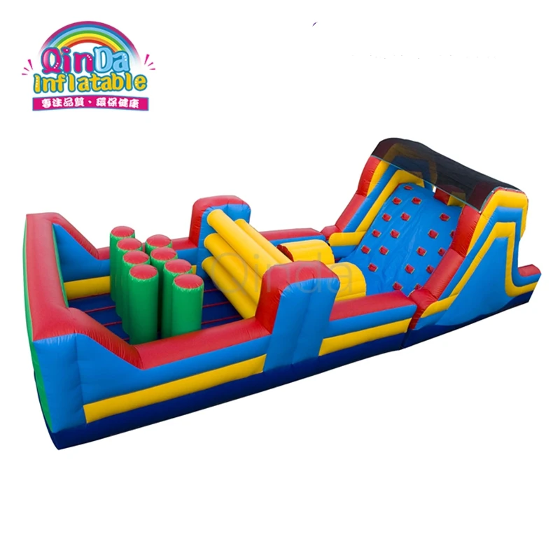 Commercial Giant Boot Camp Kids And Adult Military Inflatable  Obstacle Course For Sale