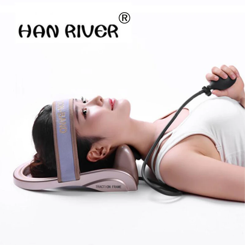 

HANRIVER High quality Portable Pneumatic cervical vertebra tractor home health care toolNeck posture pump Neck spine traction