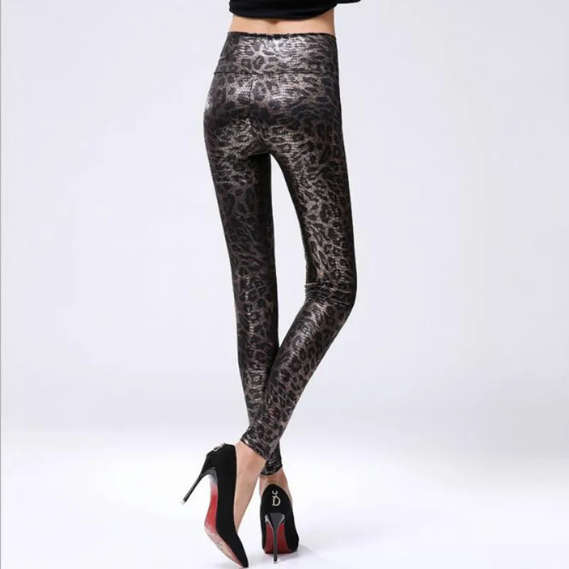 Leopard Print Legging Fashionable Women High Waisted Leggings High Quality Silm Pants