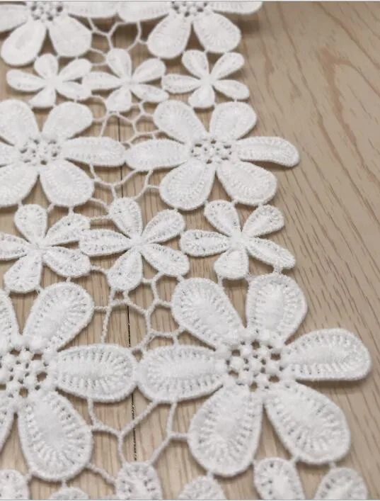 High Quality Beautiful White black Lace Ribbon Tape  Lace Trim DIY Embroidered For Sewing Decoration  lace fabric