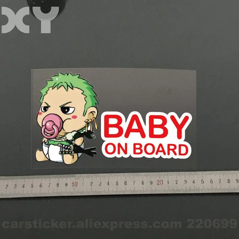 Baby on Board Funny Cute Car Window Cartoon Stickers Decals 7.3\