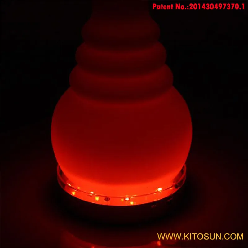 Wedding Party  Decoration Lighting Illuminated Display Light Up Wedding Table, Crystal Vases, Glass Hookahs with Remote