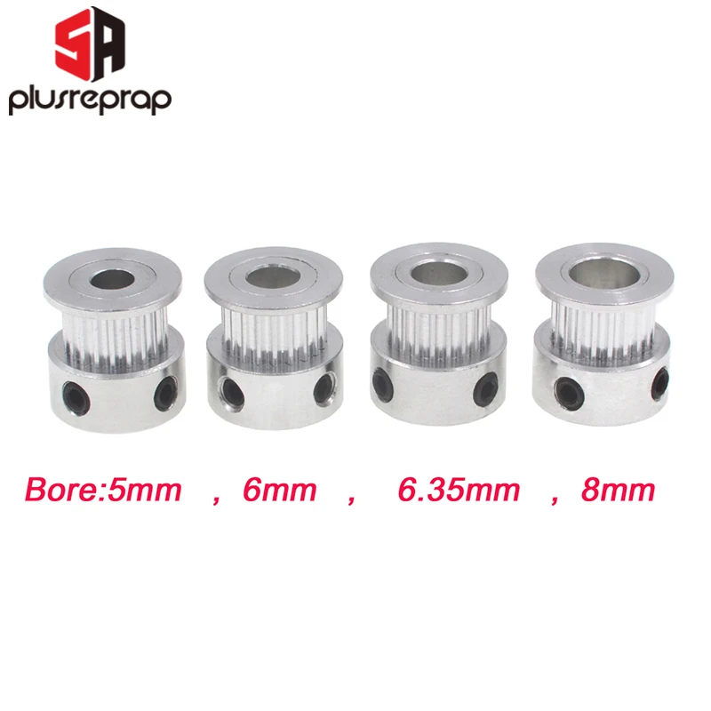 5pcs GT2 Timing Pulley 20 teeth 5M GT2-6mm GT2 Timing Belt 10 x M3 Setscrews Allen Key For 3D Printer Moving Kit