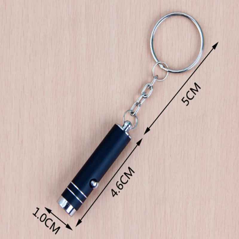 Imagem -02 - Portátil Mini Pen Led Tocha Luz uv Keychain Bolso Caneta Lanterna de Trabalho Camping 100 Peças Lote Novo