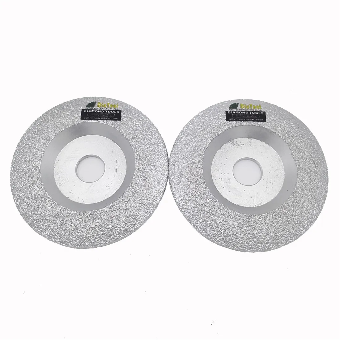 DIATOOL 2pcs Diameter 125mm Vacuum Brazed Diamond Grinding Disc Convex Grinding Cup Wheel all Stone and Construction Material