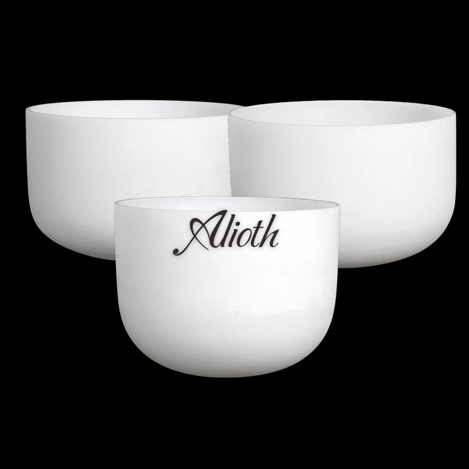 

6/8/10/ Inch 3 PCs White Crystal Singing Bowl Set for Chakra Balancing/Yoga/Meditation/Sound Therapy