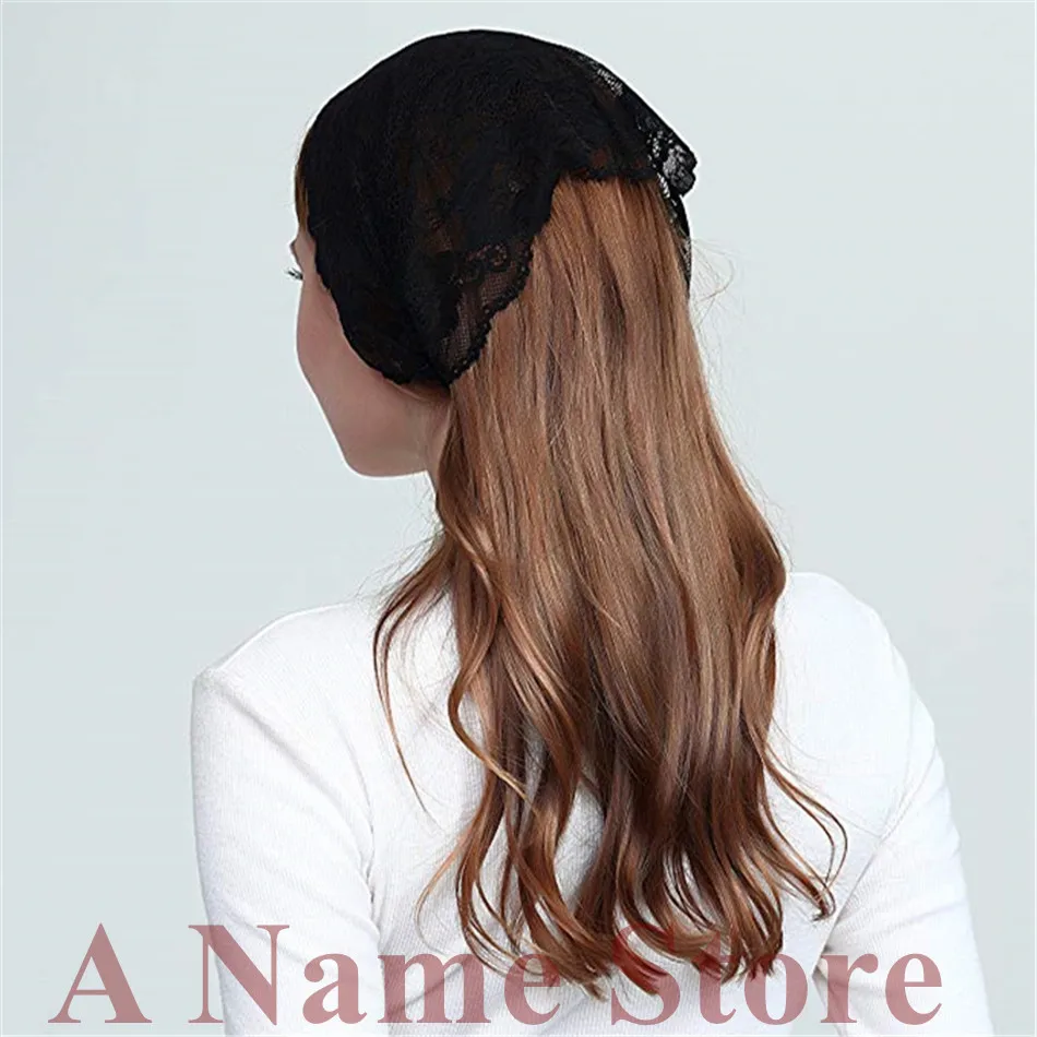 Mantilla Veils Mass Headband, Lenço, Cobertura de Cabeça, Igreja, Capela Católica, Voile Voile, Preto, Marinha, Off, 3pcs