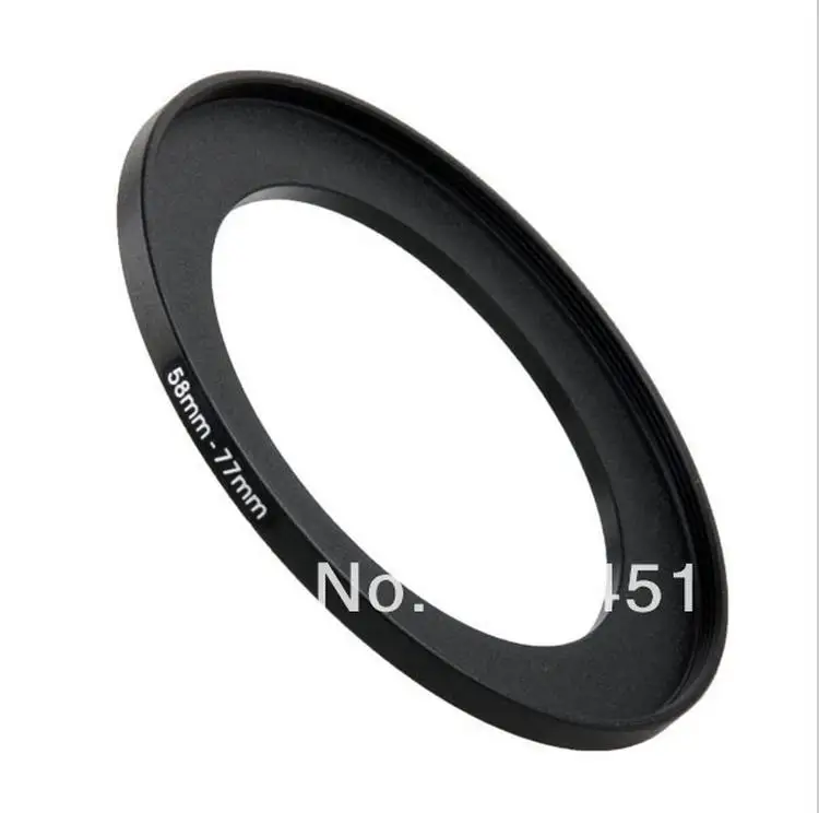 ใหม่58มิลลิเมตร- 77มิลลิเมตรสีดำอลูมิเนียมโลหะขาย58-77มิลลิเมตร58-77 58มิลลิเมตรถึง77มิลลิเมตรS Tep Upแหวนอะแดปเตอร์กรองขายส่งHOT!