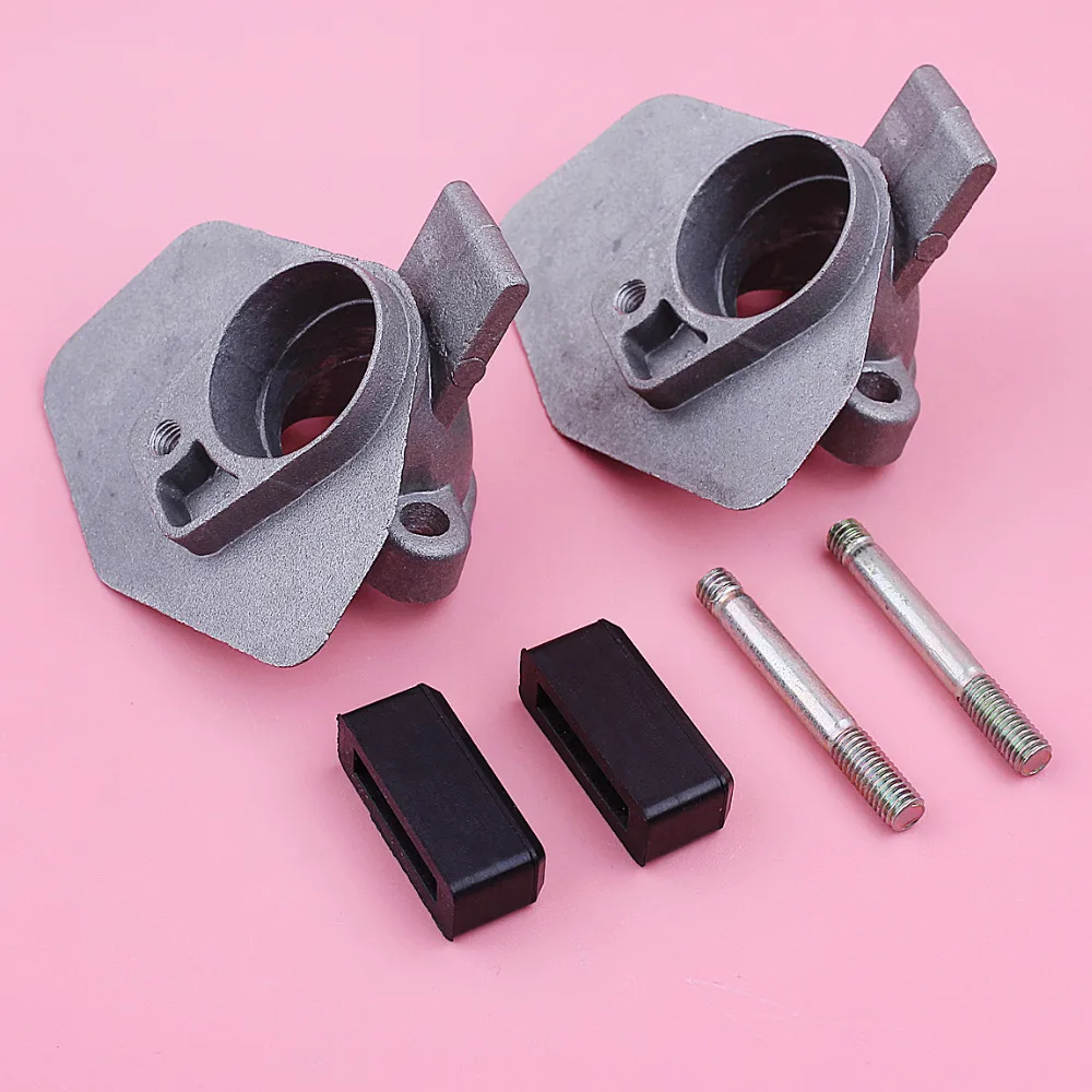 Imagem -05 - Carburador Suporte Base Adaptador para Motosserra Chinês 5200 52cc 5800 58cc 4500 45cc Ferramenta de Jardim Substituir Peça Sobressalente Peças por Lote