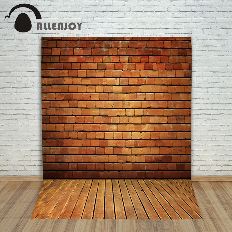 photography backdrops Red brick wall neatly arranged wood brick wall backgrounds for photo studio