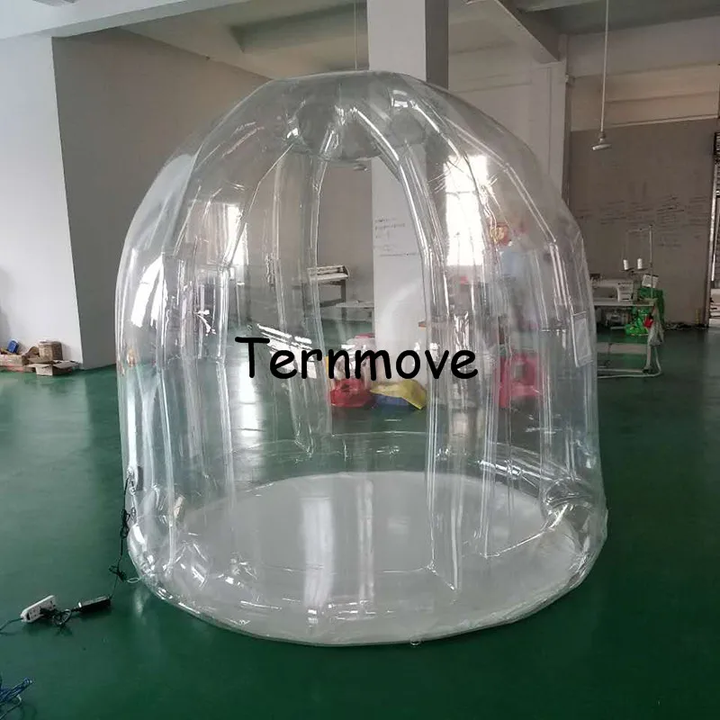 

2m diameter inflatable garden camping tent,events outdoor inflatable transparent yerd tent, trade show and event tents