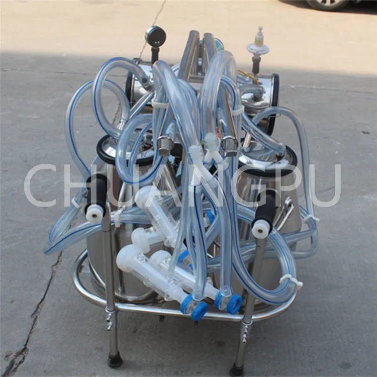 Gasoline Engine Portable Milking Machine for Milking 2cows at one time