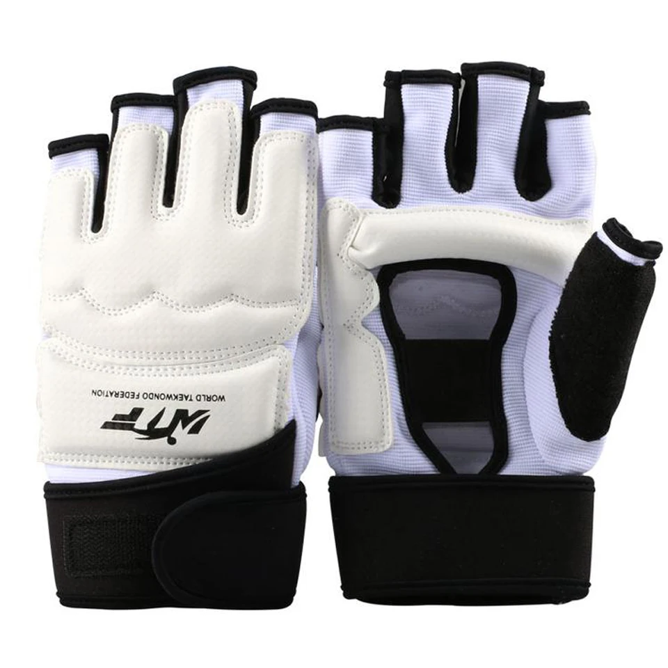 One Set Half Finger Taekwondo Hand gloves foot guard TKD protectors Fighting Karate foot gear MMA hands and feet protector