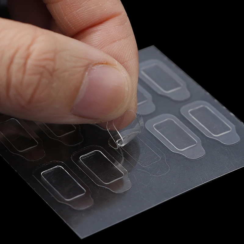 

100pcs/10sheet Double-side Adhesive Tips Nail Glue Tool Transparent False Nails Sticker Tool High Quality