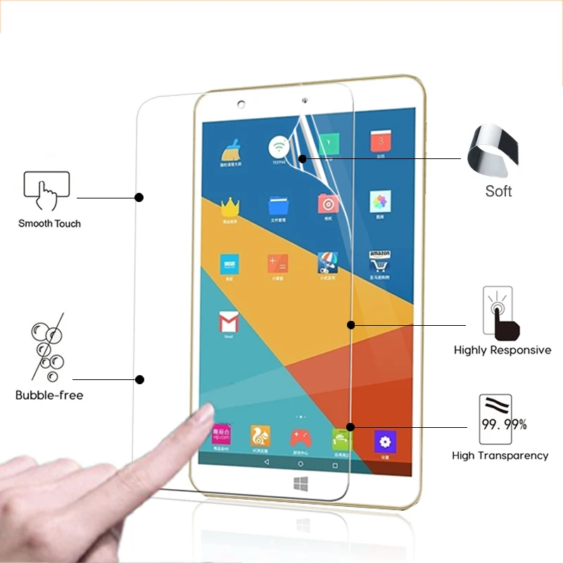 

Premium clear Glossy films For Onda V80 plus 8.0" tablet pc Anti-Scratches HD LCD Screen Protector Film with cleaning tools