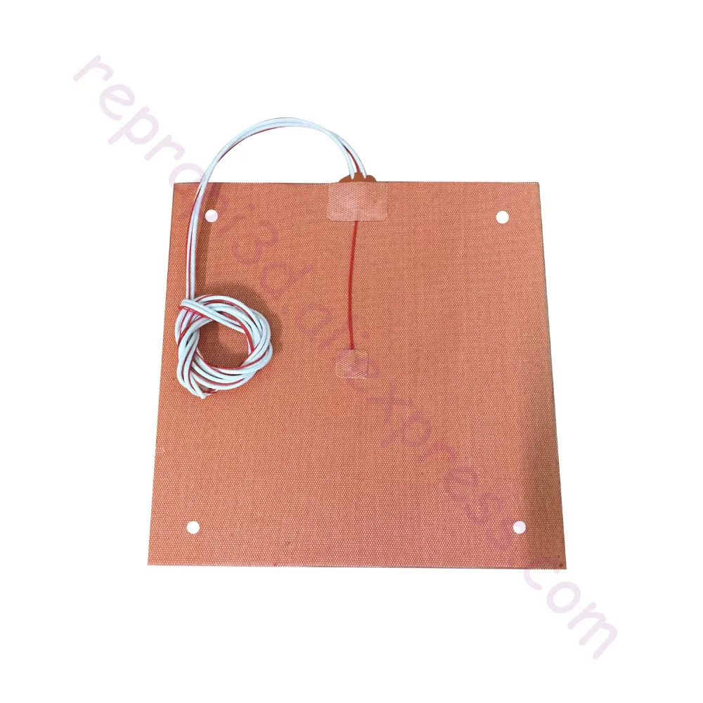 USA Material! CR10 S4 Silicone Heater Pad 400x400mm for Creality CR-10 S4 3D Printer Bed w/ Holes, Adhesive Backing, Thermistor