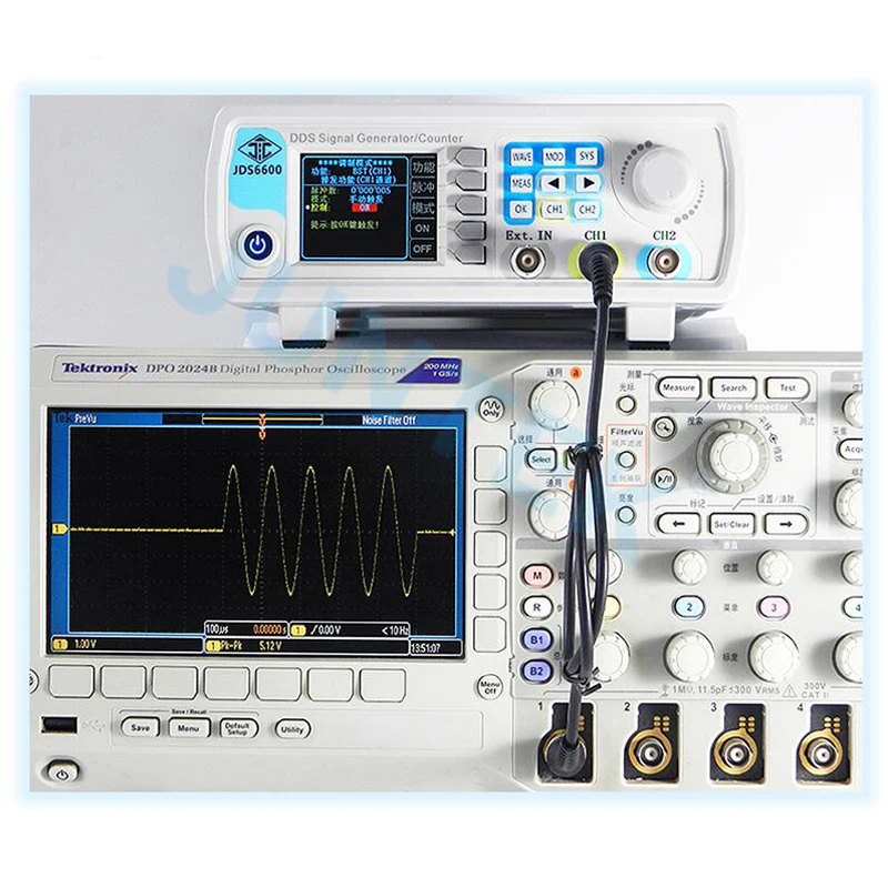 Dual-Channel JDS6600 40MHZ Digital Control Frequency Meter DDS Function Signal Generator Arbitrary Sine Waveform