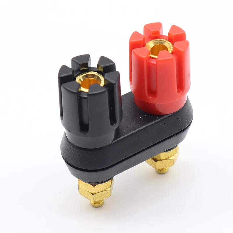 1 pcs Speaker banana plug BINDING POST terminal connector banana socket Dual Female Banana Plug for Speaker Amplifier