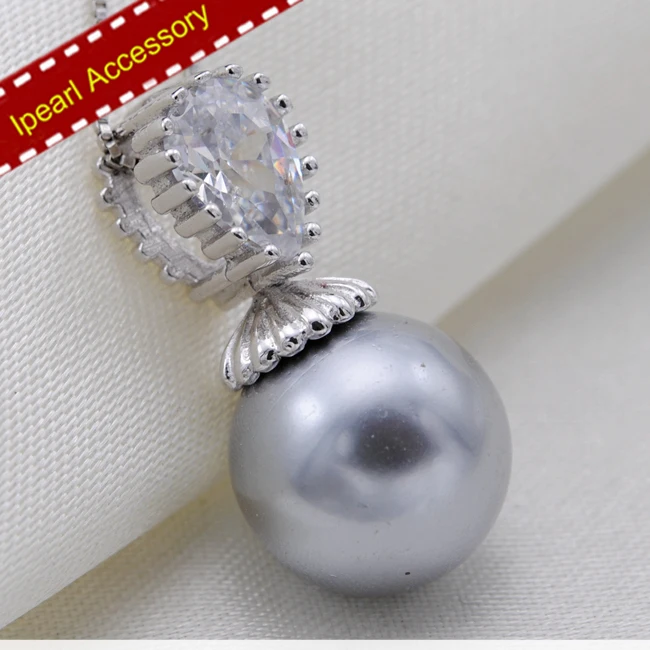 Super Classic Waterdrop Pendant Shape Accessory Women DIY Pearl Pendant Findings S925 Sterling Silver Pendant Components