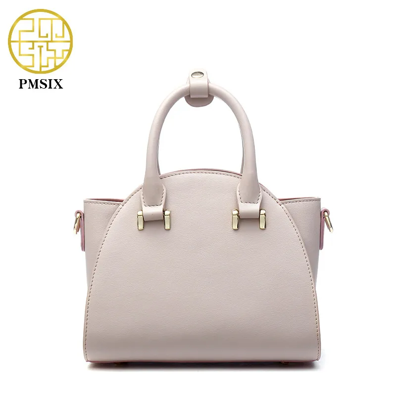 Pmsix Embroidered Lotus Pattern Cow Leather Woman Handbag High Quality Famous Brand Ladies Shoulder Bag Fashion Crossbody Bags