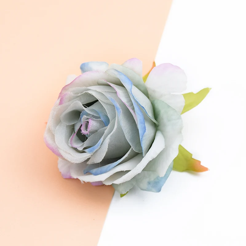 5 Stück Seidenrosen Blumenwand Scrapbooking Künstliche Pflanzen Dekorative Blumen Kränze DIY Geschenkbox Heim Hochzeitsdekoration Handarbeiten – Detail 13