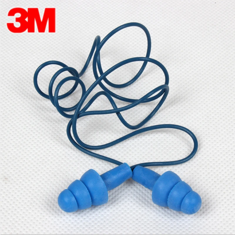 

3M 340-4007 Ear Protector Soft corded Noise Reduction Contains Detectable Metals Earplugs Swimming Racing Protective earmuff