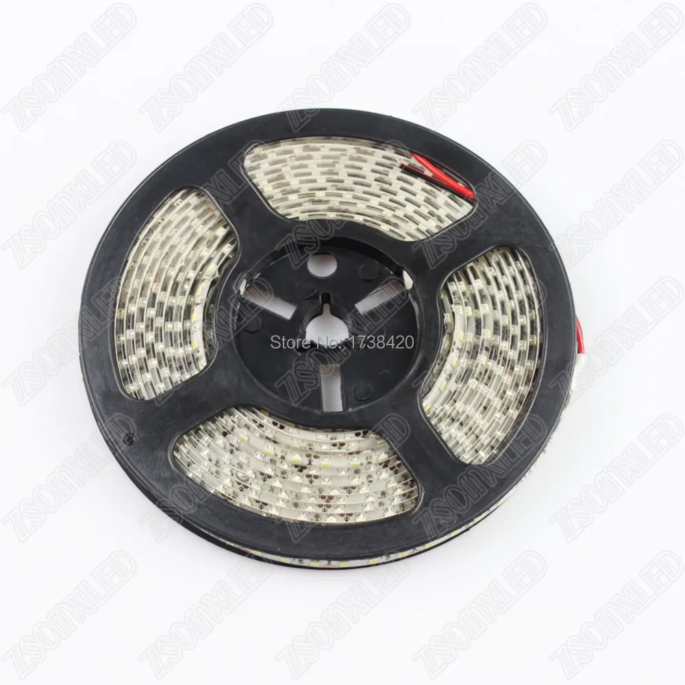 

30M/lot Free FEDEX 3528 waterproof LED Strip Light 120led/M cool White IP65 SMD 600LEDS/5m led strips DC12V led light