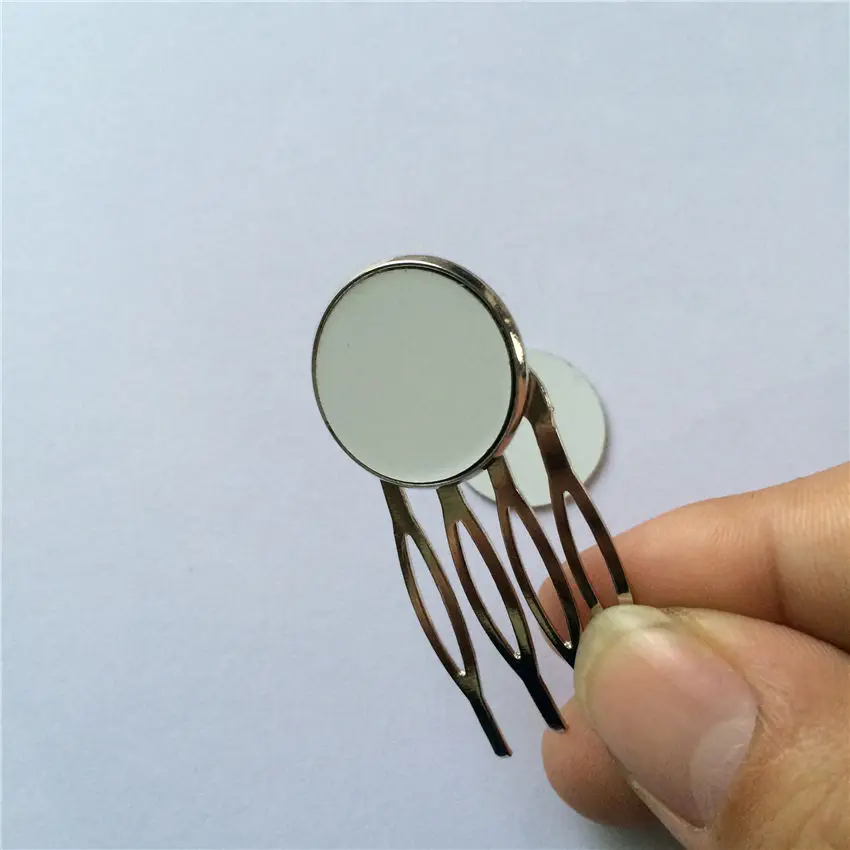

blank hair accessory for sublimation fashion metal 4 teeth hair jewelry for Heat transfer blank diy consumables 07932