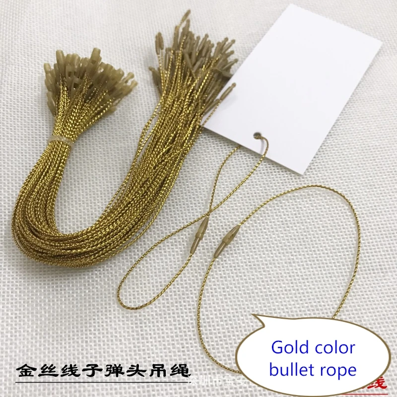 500pcs hemp rope clothing tag cords/string/jute/sling/Cotton rope, environmental protection hanging  wax rope, polyester rope