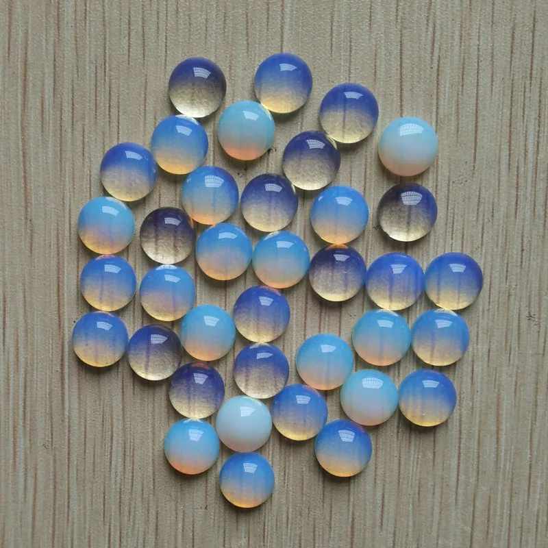 

Fashion hot selling high quality opal stone round cab cabochon beads for jewelry Accessories 10mm wholesale 50pcs/lot free