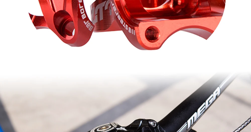 ZTTO MTB 50 mm Vorbau CNC 35 mm 31,8 mm Lenker Fahrrad Ultraleicht 0 Grad Aufstieg Langlebig DH AM Enduro 28,6 mm Gabelschaft Mountainbike – Detail 17