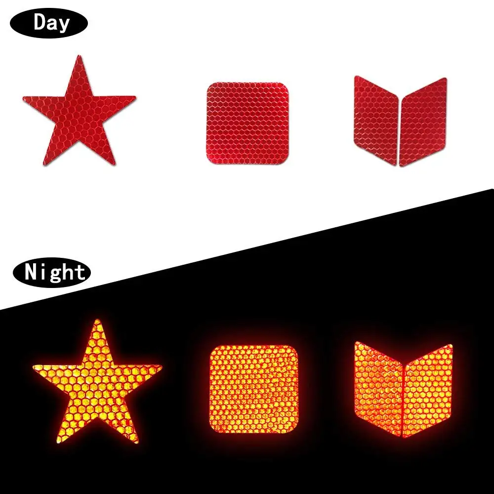 car Stickers Waterproof High Intensity Reflective Tape Safety Warning Tape for Roller Skates bicycle motorcycle baby strollers