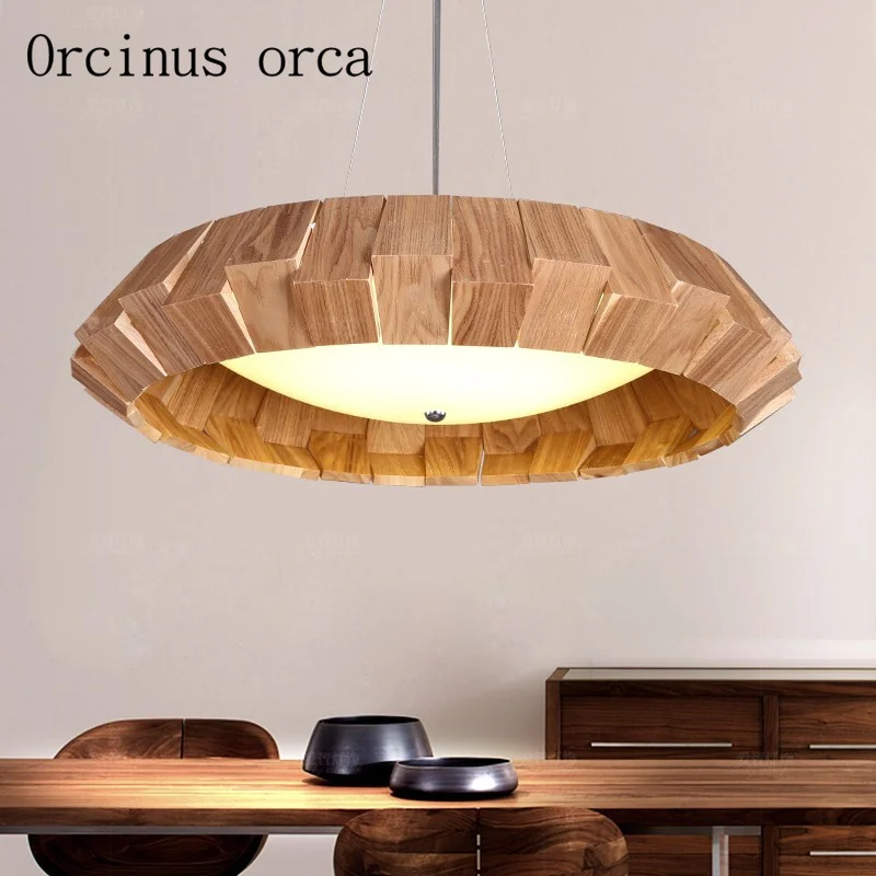 

Nordic minimalist modern led restaurant, chandelier creative personality office, solid wood bedroom, study room, bar Chandelier