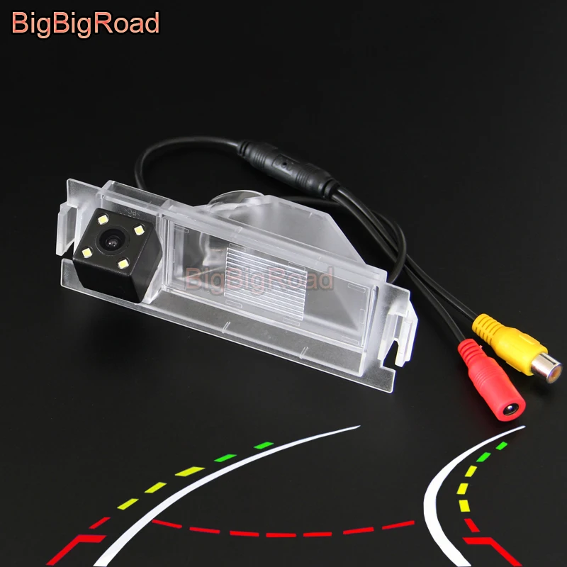 

BigBigRoad Car Intelligent Dynamic Trajectory Tracks Rear View CCD Backup Camera For KIA Shuma Spectra K3 Cerato Forte Coupe