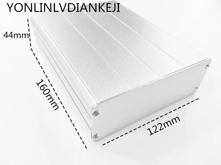 Guide rail controller PCB aluminum profile housing 122*44-160mm Aluminum box/shield aluminum housing/