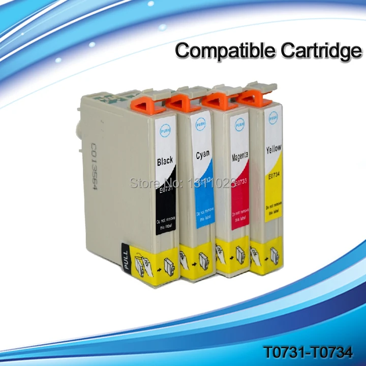 INK WAY T0731 - T0734 Compatible cartridge T0731 T0732 T0733 T0734 for CX9300F C79 C90  C110 T20 T21 TX110 CX3900  CX4900 etc.