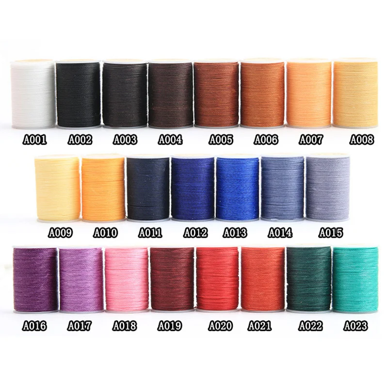 1PC 23 color sewing Thread Polyester Cord Waxed Thread Leather 0.65mm for DIY Tool Hand Stitching Thread Multicolor