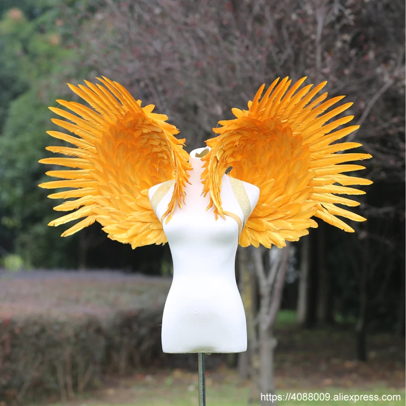 beautiful gold sliver white Angel wings nice Flexible fairy wings for Birthday party Wedding event decoration props