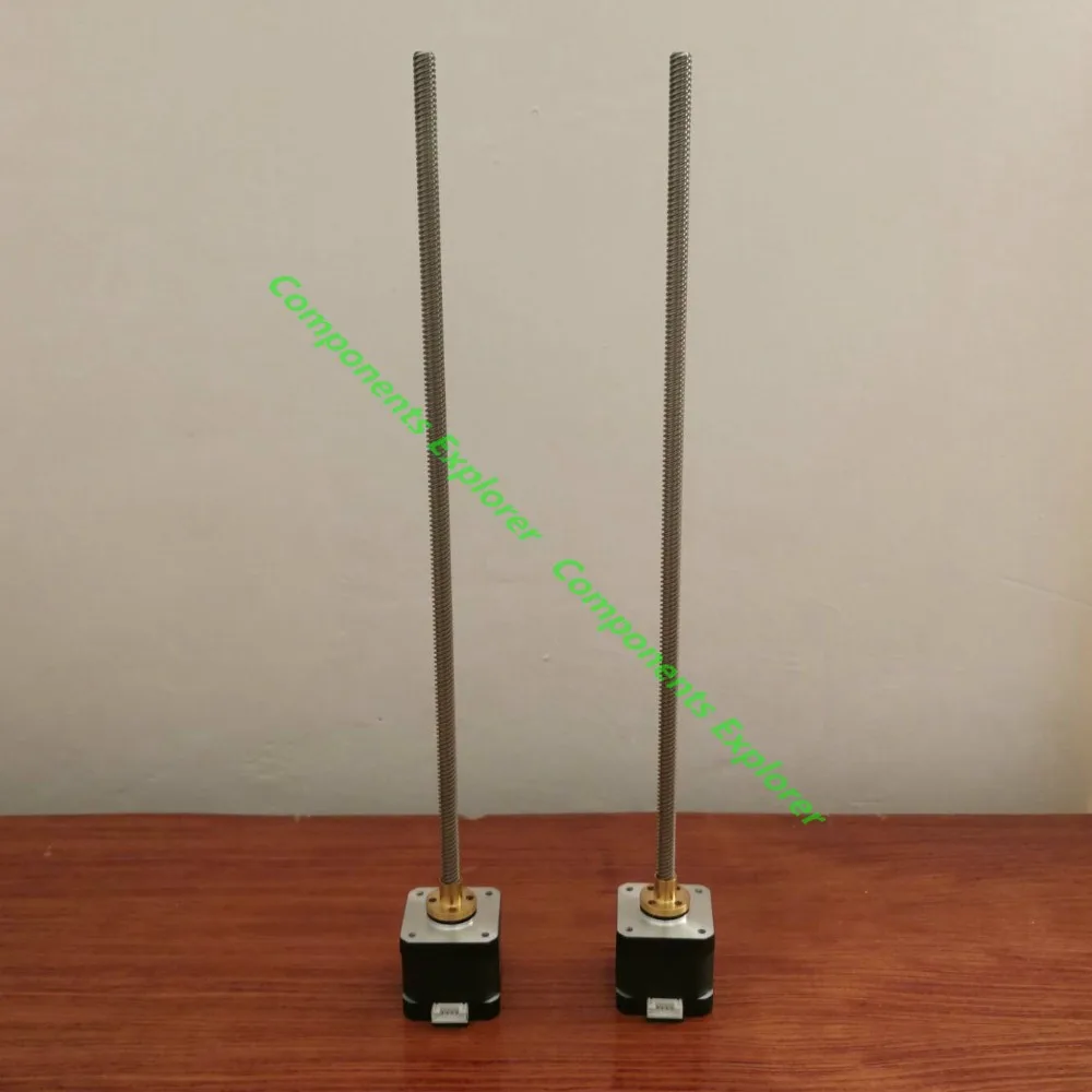 Nema17 600mm T8*8 Leadscrew Linear motors for Hypercube Evolution,2pcs/lot.