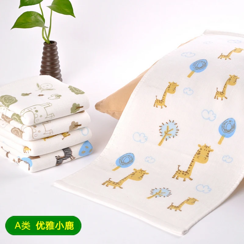 Y149 new baby gauze square small cotton bamboo fiber baby wash A face towel saliva towel no fluorescent agent  A class product