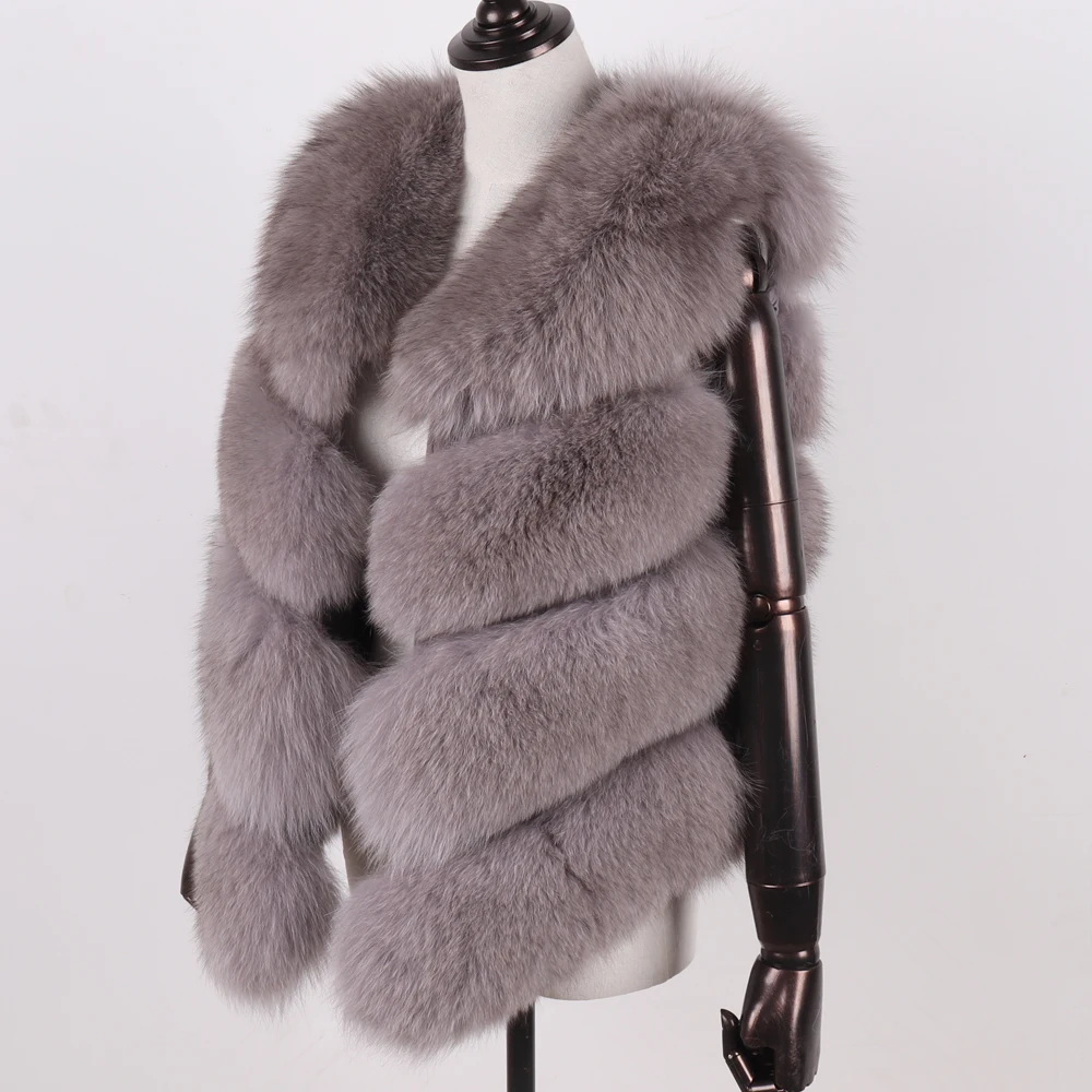 Women Natural Real Fox Fur Vest Autumn Winter Ladies Fox Fur Sleeveless Coat Genuine Fox Fur Coat Real Fox Fur Gilet Waistcoat