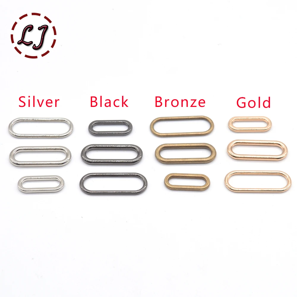 20pcs/lot silver gold bronze 20mm 25mm 30mm connection oval ring  alloy metal shoes bags garment Buckles DIY Accessory sewing