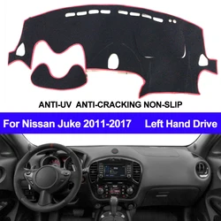 Car Dashboard Cover Dashmat For Nissan Juke 2011 2012 2013 2014 2015 2016 2017 ANti-UV Automobile Dash Mat Sun Shade Pad Carpet