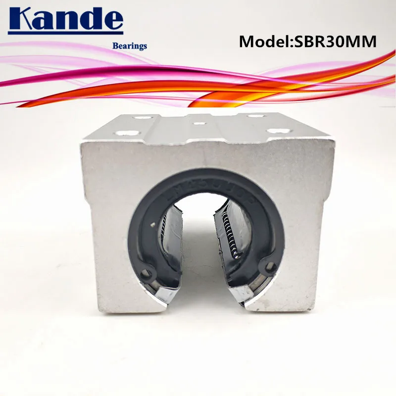 

Kande Bearings 2pcs SBR30UU SBR30 UU SBR30 Open Bearing block CNC parts slide for 30mm linear guide SBR30 25mm SME30UU SME SBR