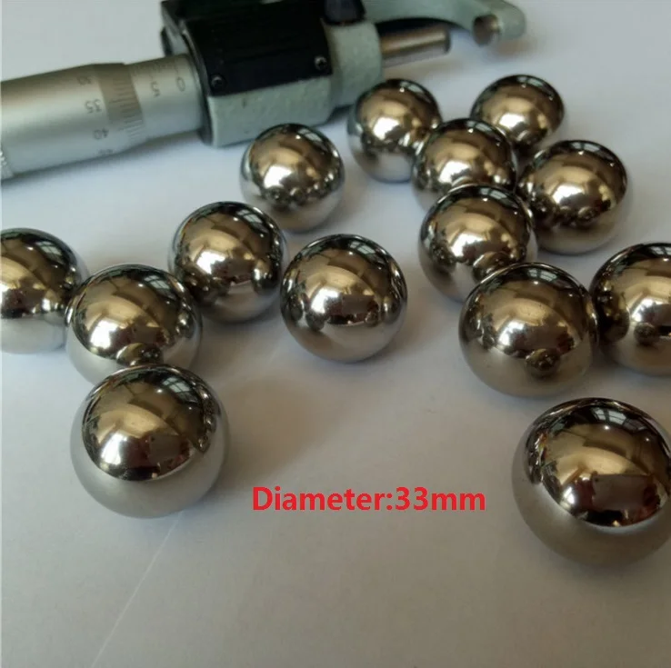 

10pcs/lot steel ball bearing steel balls precision GC15 G16 high quality Diameter 33mm