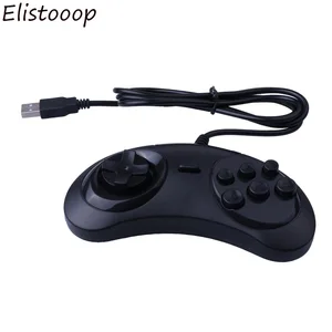 Sega-Classic Wired USB Game Controller, Classic Gamepad, Joypad for Sega, Genesis, MD, PC, 2, Y1301, Mac, Mega Drive, New, 6 Buts 12 Main Sales Mega Drive Control - №3